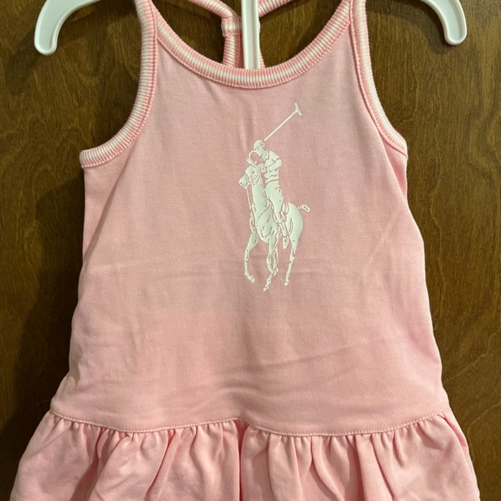 New with tags, Ralph Lauren infant girls dress, size 3 month